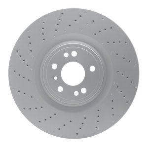 Mercedes-Benz GL550 Brake Rotor (1) - Front - R1 Concepts - GeoSPEC Coated Rotor - Drilled - `12-`19